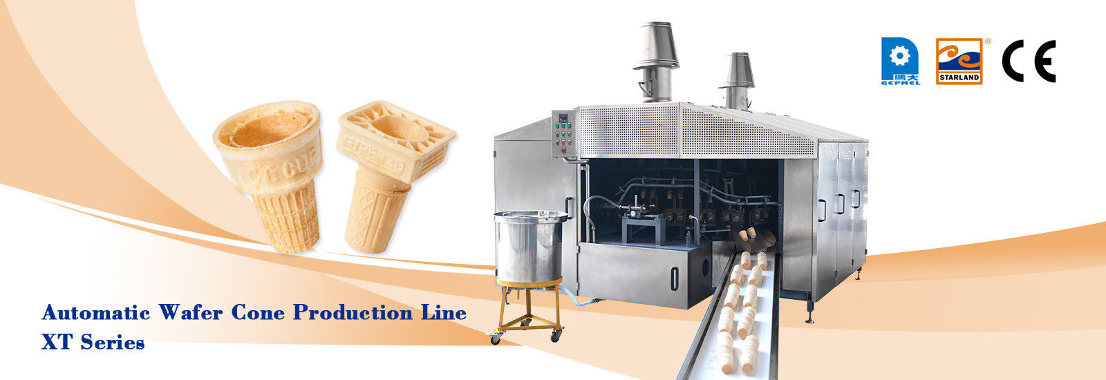 calidad Cadena de producción del cono del azúcar del rodillo Fábrica
