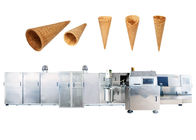 Cadena de producción completamente automatizada del cono de helado una impulsiones del motor con el sistema horizontal