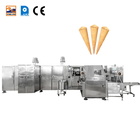 PLC 1.5KW Barquillo Cone máquina de hornear Maquinaria de comida de bocadillos