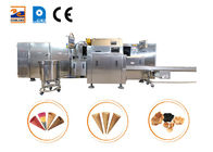 Equipo de producción del cono de helado, instalación automática multifuncional de 63 plantillas que cuecen de 260*240 milímetro.