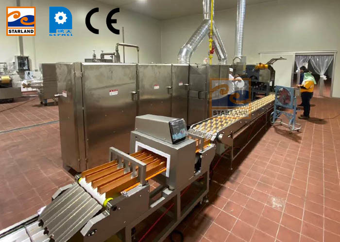 Cadena de producción comercial del cono del azúcar de las galletas máquina rodada de la oblea