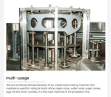 Cadena de producción automática de la galleta de la oblea máquina de acero inoxidable de la galleta de Waffer