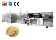 la cadena de producción del cono de la galleta 380V actuó fácilmente la máquina de la preparación de galletas de la oblea