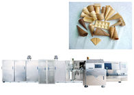 Cadena de producción automática comercial del cono del azúcar para hacer la certificación del CE del cono de la galleta