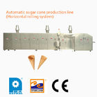 Cadena de producción completamente automática de alta velocidad del cono del azúcar con la puerta del panel acodada doble