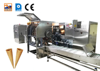 Línea de producción de cono de azúcar enrollado Máquina comercial para hacer cono de helado