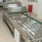 Cinturón transportador de refrigeración de acero inoxidable para procesamiento de alimentos
