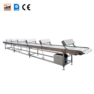 Cinturón de transporte de alimentos de acero inoxidable de 380 V con CE