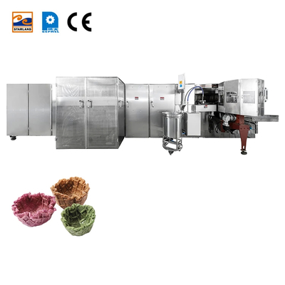 Máquina de cesta de gofres automática ajustable de control PLC totalmente automática
