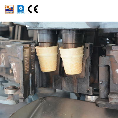 0.75kw Especificación del motor principal Línea de producción automática de cono de obleas con CE