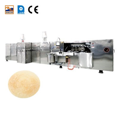 Equipo de producción de bocadillos automatizado de acero inoxidable controlado por PLC Obleas Wafer Machine