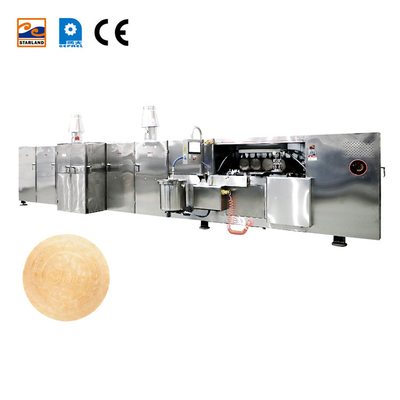 Sistema de control PLC de la cáscara de acero inoxidable Obleas máquina de fabricación de obleas