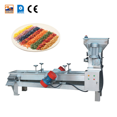 Acero inoxidable Máquina automática de crispies de arroz funcionando sin problemas