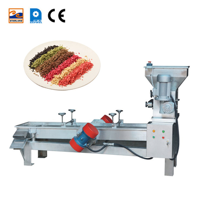 Eficiente máquina de moler de galletas automática máquina de arroz crujientes