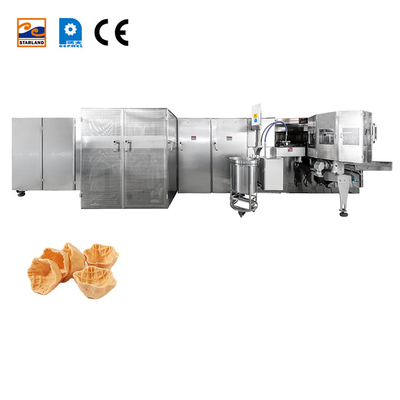 Máquina de cesta de gofres de acero inoxidable controlada por PLC con soporte técnico de video