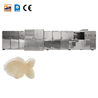 Maquinaria automática de fabricación de galletas de capacidad ajustable para la producción de bocadillos de acero inoxidable