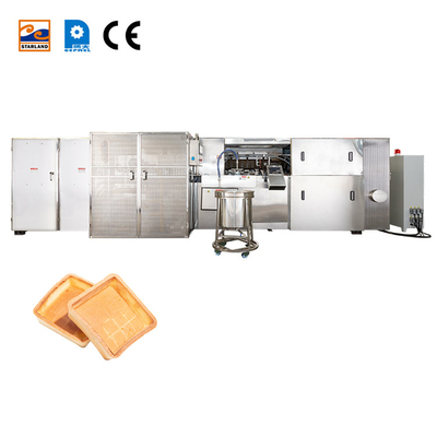 Línea de producción automática de cáscara de tartamudeo con control PLC y control de temperatura digital