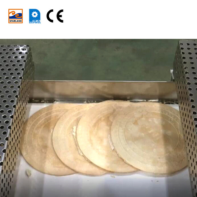 Línea de producción automática de obleas de acero inoxidable personalizada con pantalla de temperatura digital