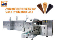 Máquina automática de la hornada del cono de la cadena de producción del cono del azúcar del sistema de gas/de helado