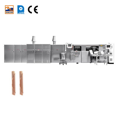 Línea de producción de rodillos de huevo de acero inoxidable con sistema de control PLC