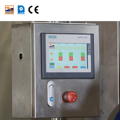 Máquina de cono de azúcar de acero inoxidable totalmente automática con calefacción por gas