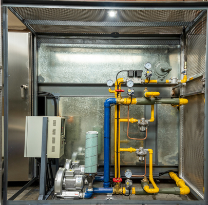 Máquina de cono de azúcar de acero inoxidable totalmente automática con calefacción por gas