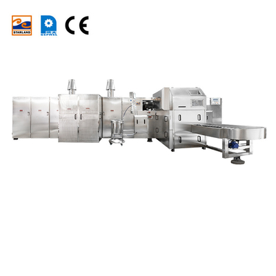 Sistema de control PLC de la máquina de cone de azúcar automático de calefacción de gas