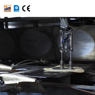Línea de producción de barquillo automático comercial máquina de cono de nieve