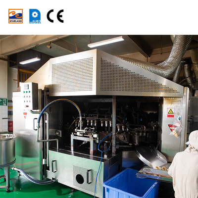 Sistema de control PLC máquina de cono de obleas para conos consistentes y perfectos