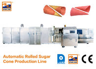 Cadena de producción durable del cono del azúcar/fabricante de helado industrial 7000L*2400W*1800H