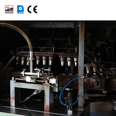 Máquina automática para hacer obleas con material de acero inoxidable