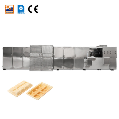 Línea de producción de obleas Monaka personalizable con motor principal de 2.0 hp y sistema de control PLC