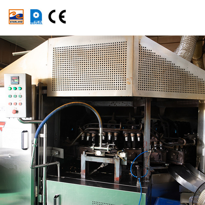 Fabricación automática de galletas de acero inoxidable para la línea de producción de cono de obleas