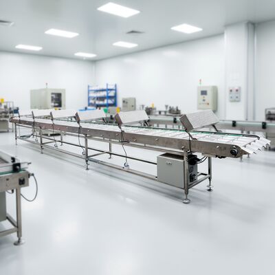 Fuente de alimentación del transportador de enfriamiento de Marshalling diseñada para el procesamiento continuo de alimentos