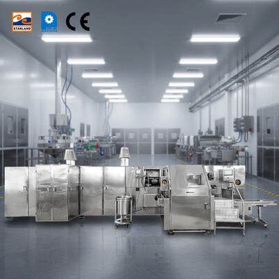 Línea de montaje Línea de producción de cono de barquillo diseñada para la producción de cono de barquillo que garantiza una alta capacidad y operación