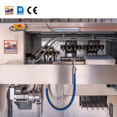 Máquina de cono de obleas automática hecha de acero inoxidable perfecta para la producción continua de deliciosos conos de obleas crujientes