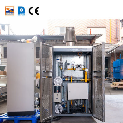 Línea de producción de cono de obleas de acero inoxidable operación automática con sistema de control PLC para la fabricación de cono de obleas