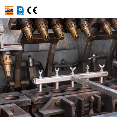 Línea de producción de cono de obleas de alta flexibilidad con estación de rodadura