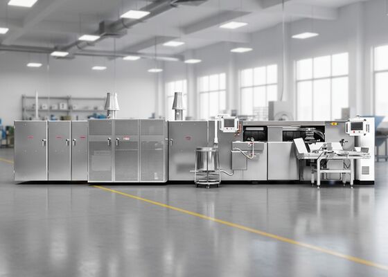 Línea de producción automática de rollos de huevo diseñada para una producción constante y un fácil mantenimiento en la industria alimentaria