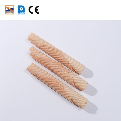 Automatic Waffle Roll Production Line Powered Gas Heating Method Ensuring Snack Manufacturing Process