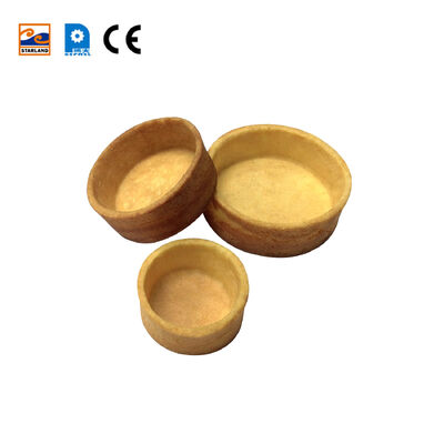 Línea automática de producción de cáscaras de tarta que incluye soporte técnico en video diseñada para la producción y la uniformidad del producto