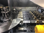 Cadena de producción del cono de helado/rollo de alta velocidad del cono que forma la máquina