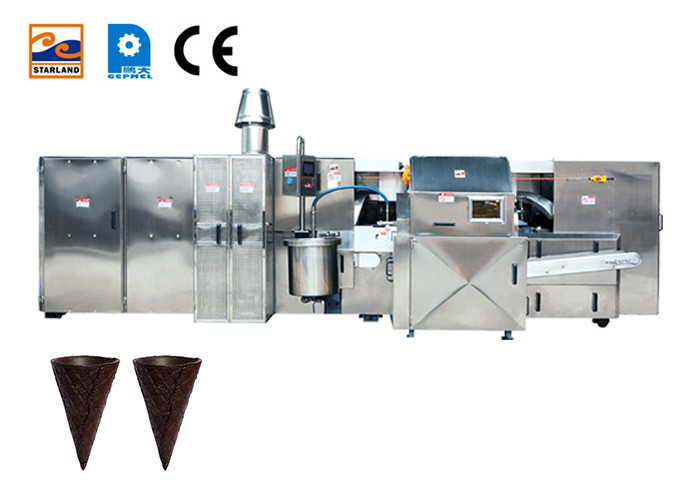 137 máquina de la fabricación del cono de helado de la máquina del helado del cono de las placas 140m m