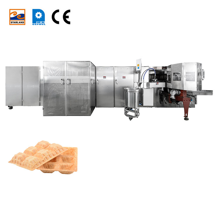 Cadena de producción de la galleta de la galleta del fabricante de la cesta de la galleta del acero inoxidable del PLC con la garantía de un año