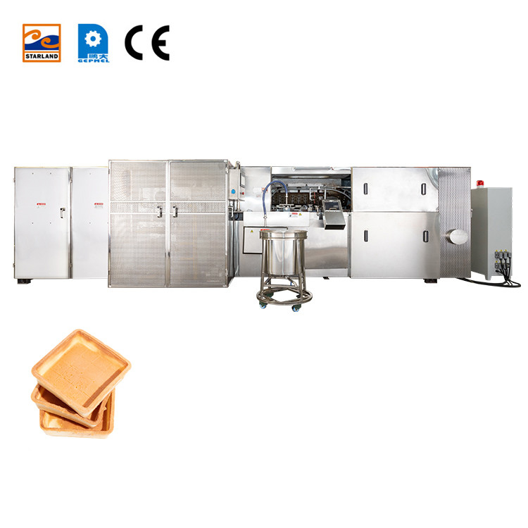 Línea de producción de conchas de tartar totalmente automática de acero inoxidable con control de temperatura de pantalla digital