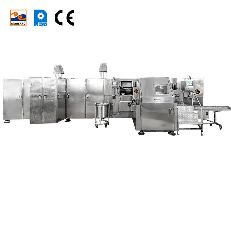 2.0HP Motor principal Barquillo Cone línea de producción para la producción totalmente automática y