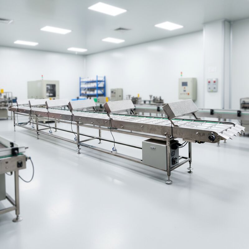 Fuente de alimentación del transportador de enfriamiento de Marshalling diseñada para el procesamiento continuo de alimentos