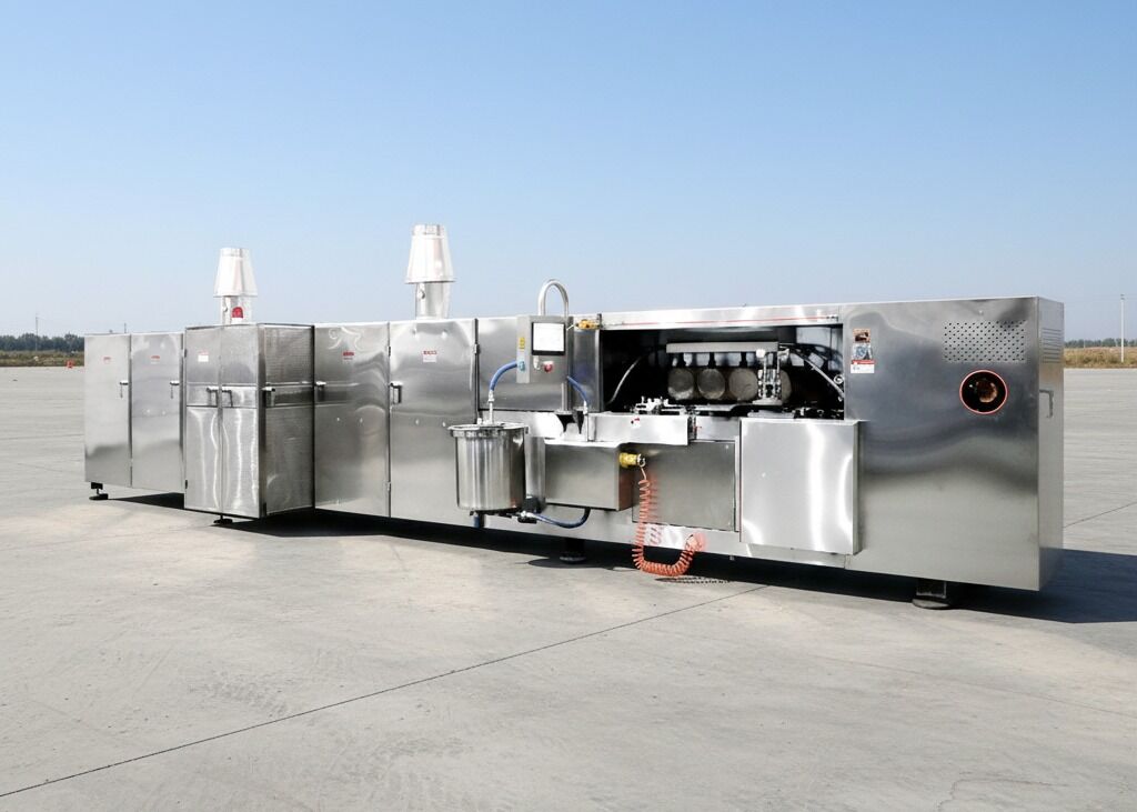 Máquina Automática para Galletas de Barquillo con Sistema de Control PLC que Proporciona Control Preciso para la Producción de Barquillos