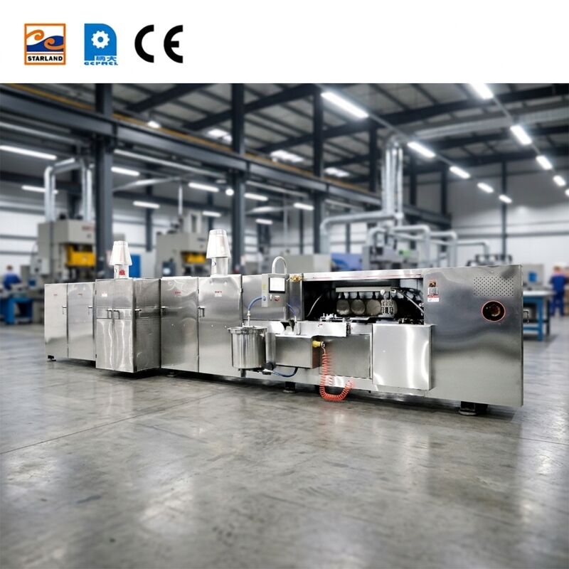 Máquina para hacer obleas con control de temperatura digital que ofrece obleas consistentes