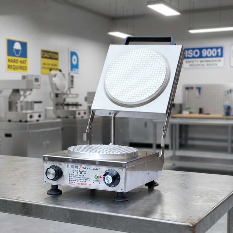 220V acero inoxidable Cone automático haciendo la máquina fácil mantenimiento